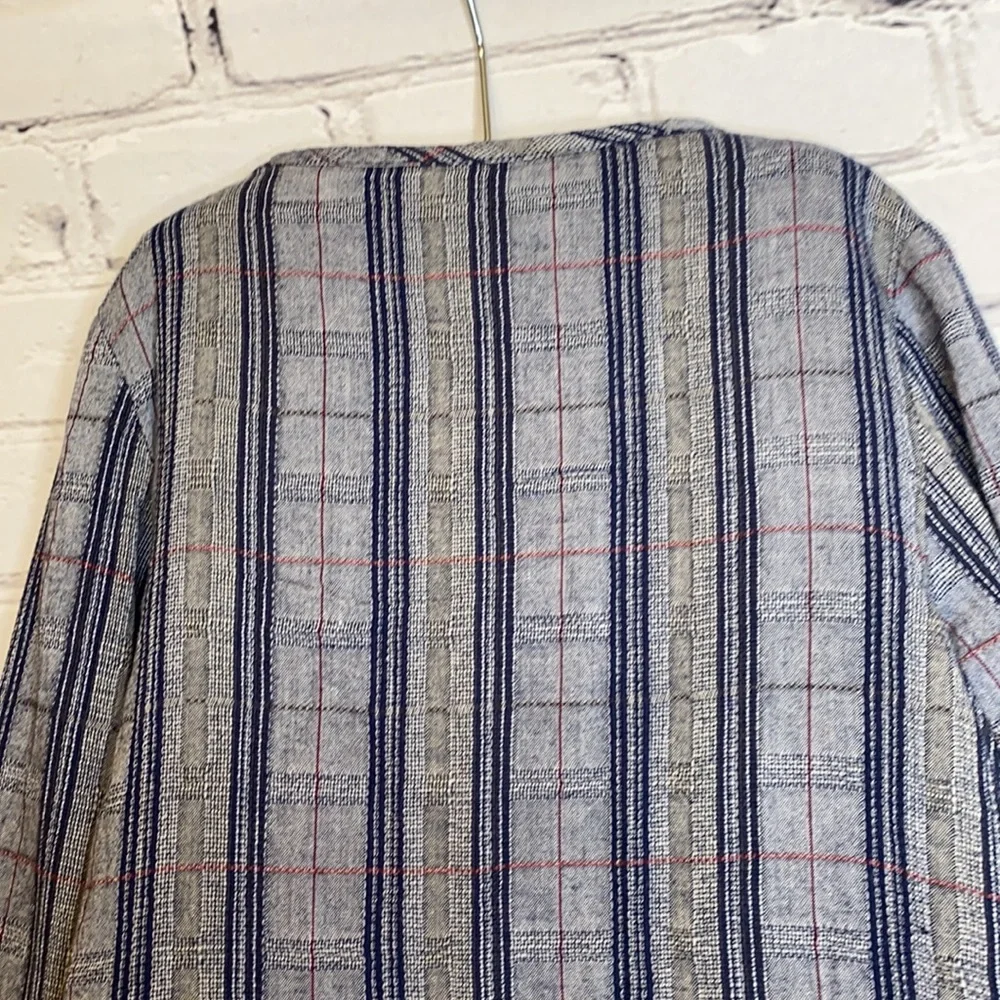 Old Navy Girl's Blue Plaid Jacket Size 5T